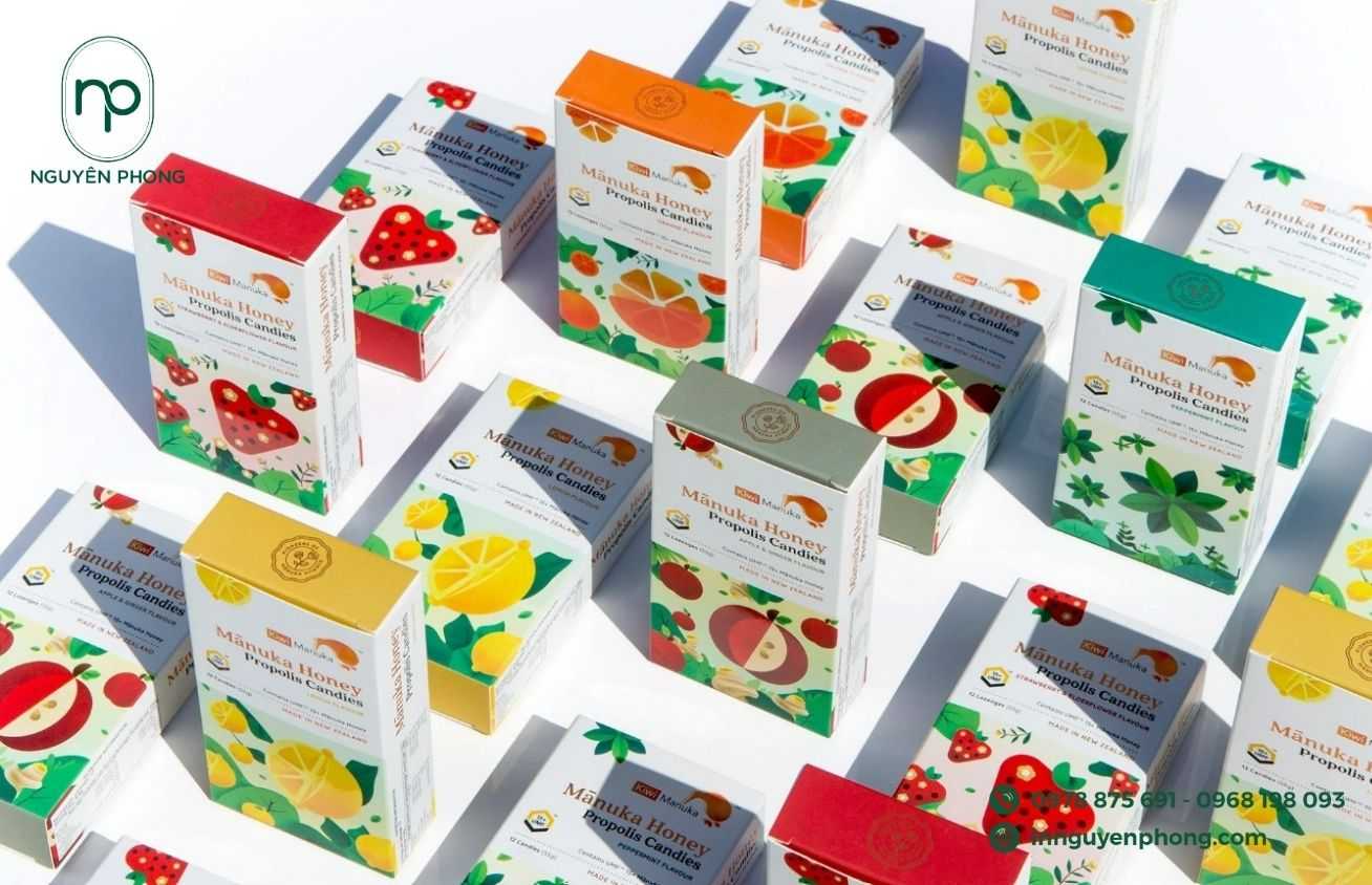 Mẫu hộp giấy đựng mứt nổi bật